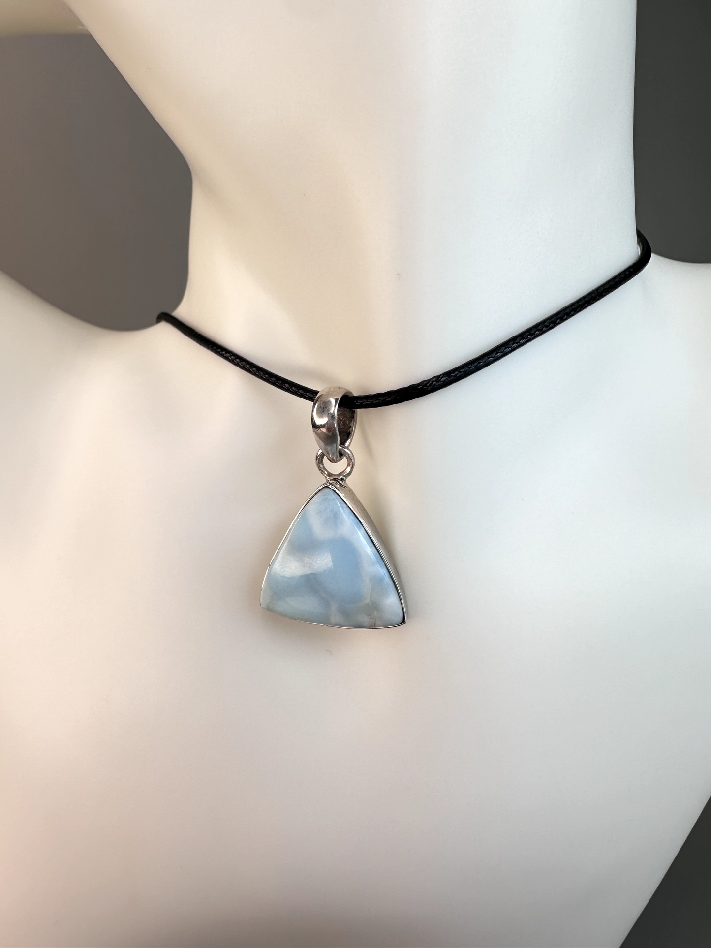 Larimar Triangle Pendant | S925 *RARE*