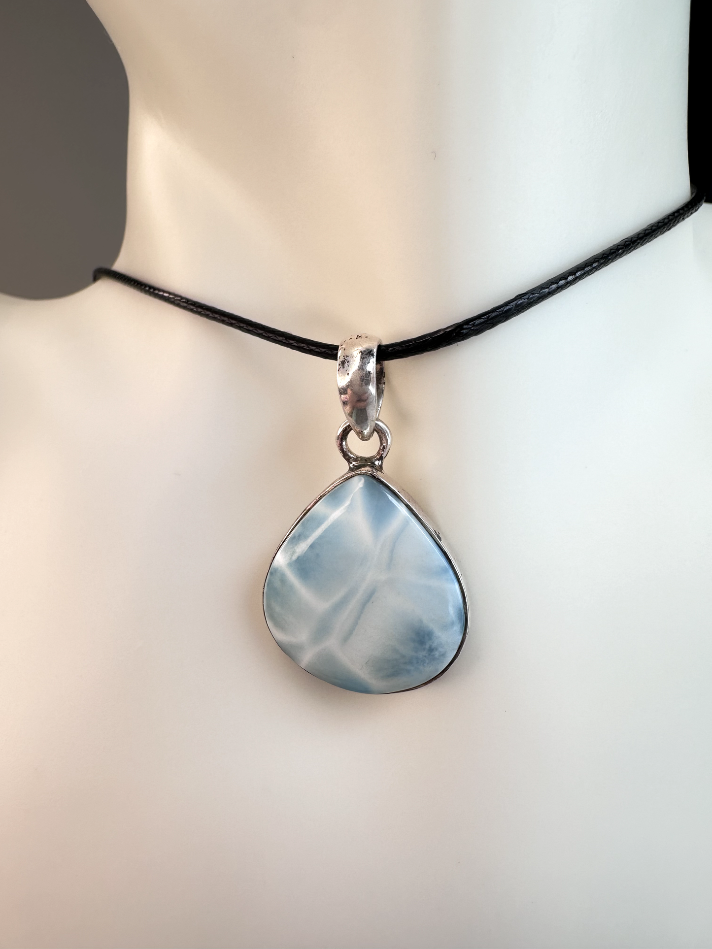 Larimar Teardrop Pendants | S925 *RARE*