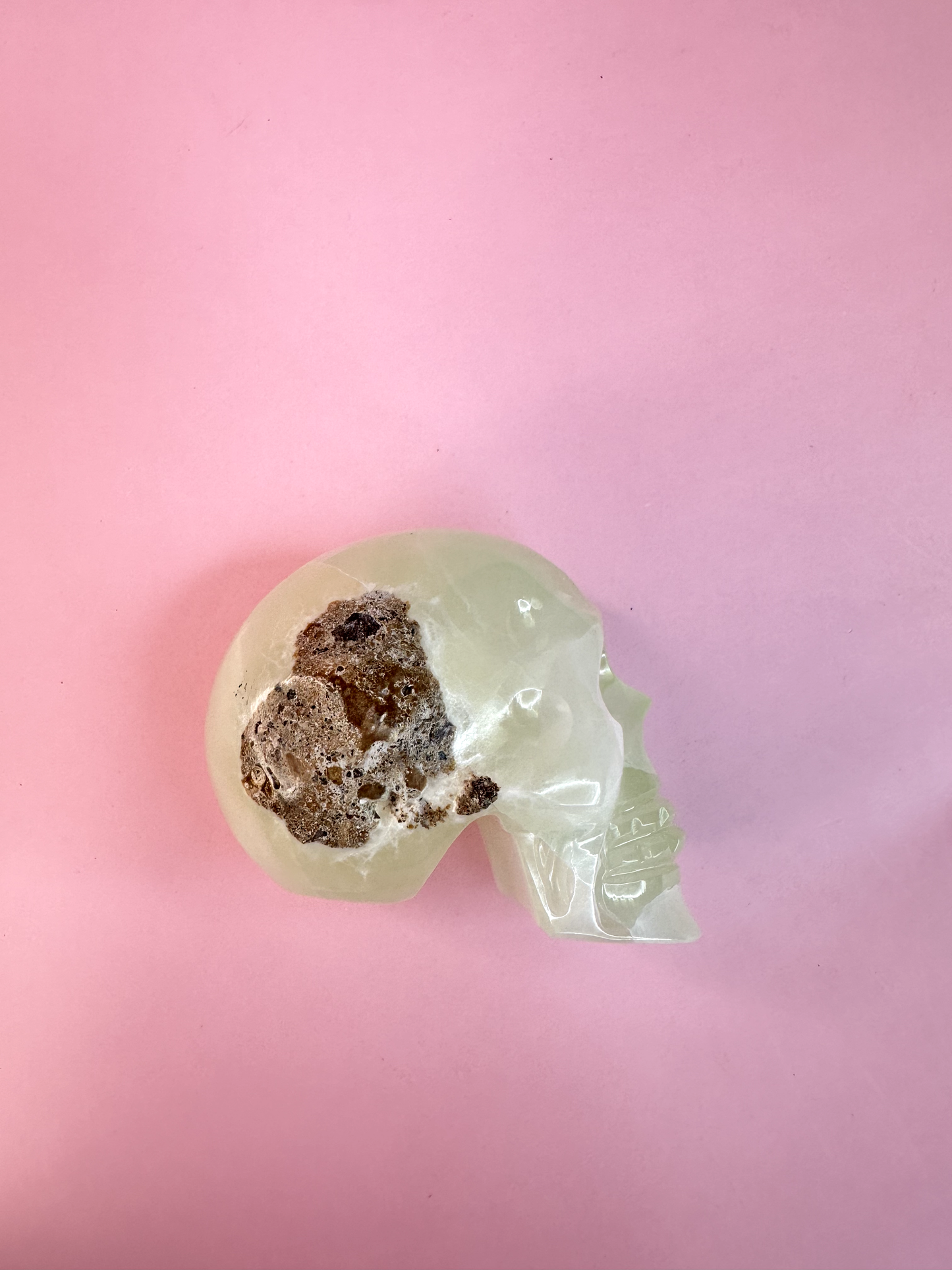 Green Onyx Skull 1