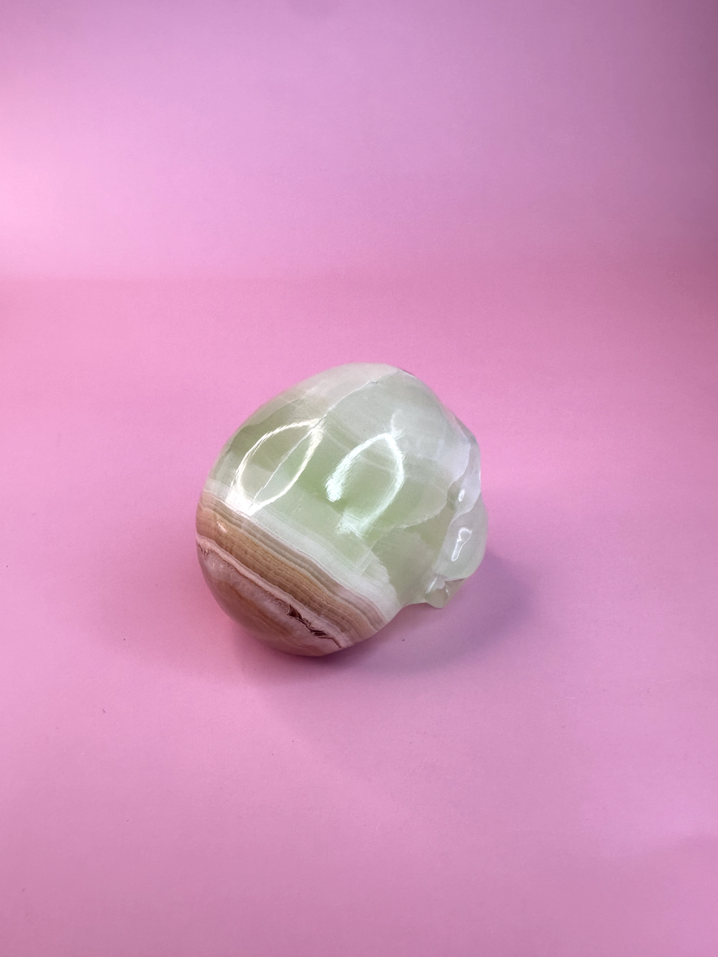 Green Onyx Skull 5