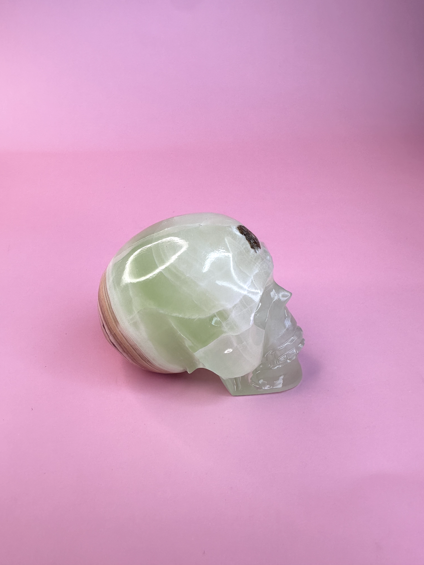 Green Onyx Skull 5