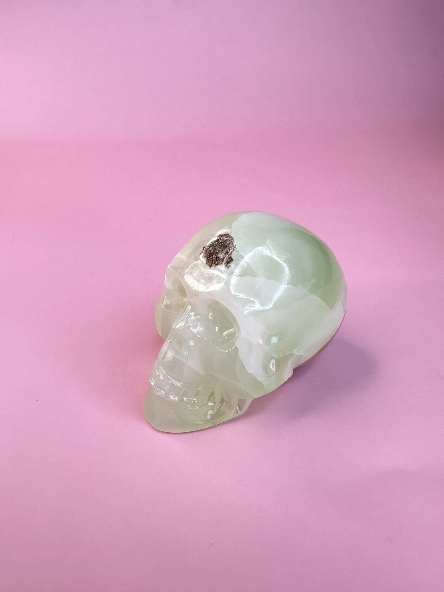 Green Onyx Skull 5