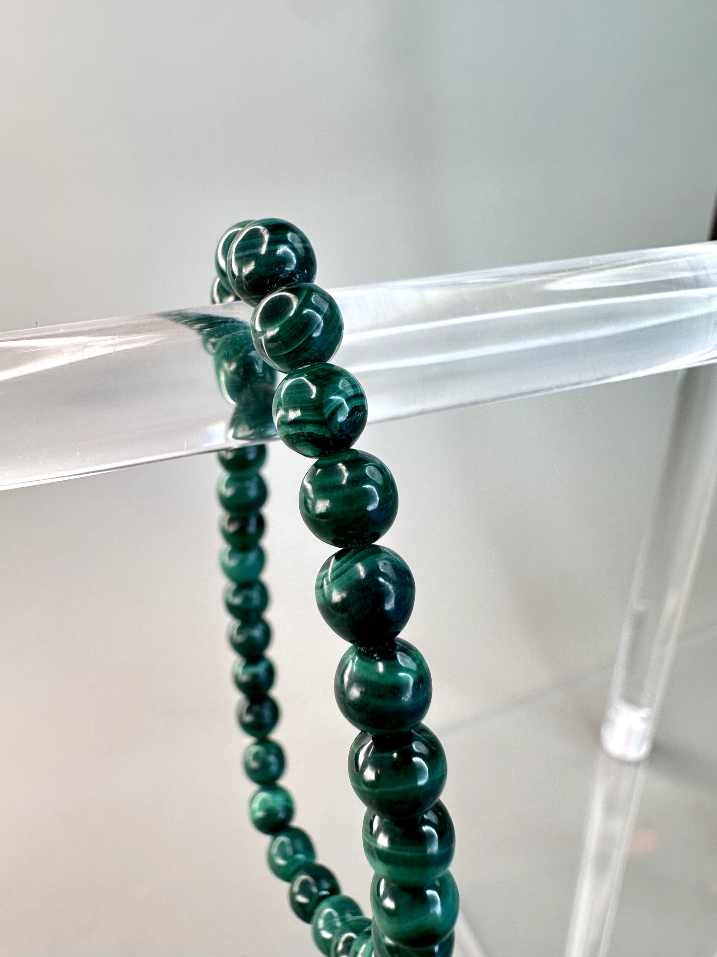 5mm Malachite Bracelet (High Quality)