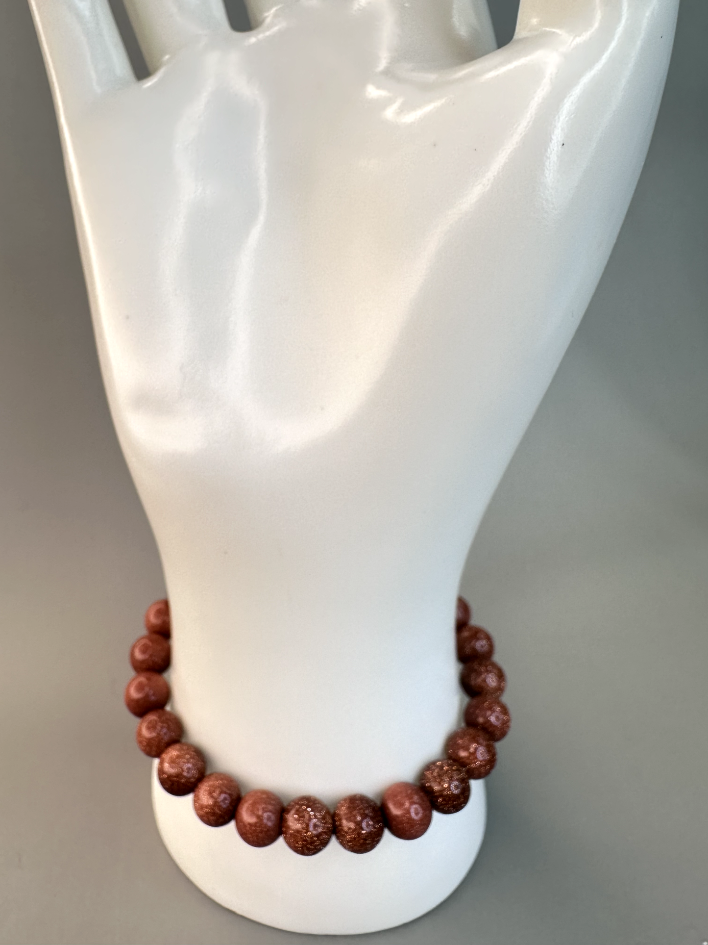 8mm Gold Sandstone Bracelet