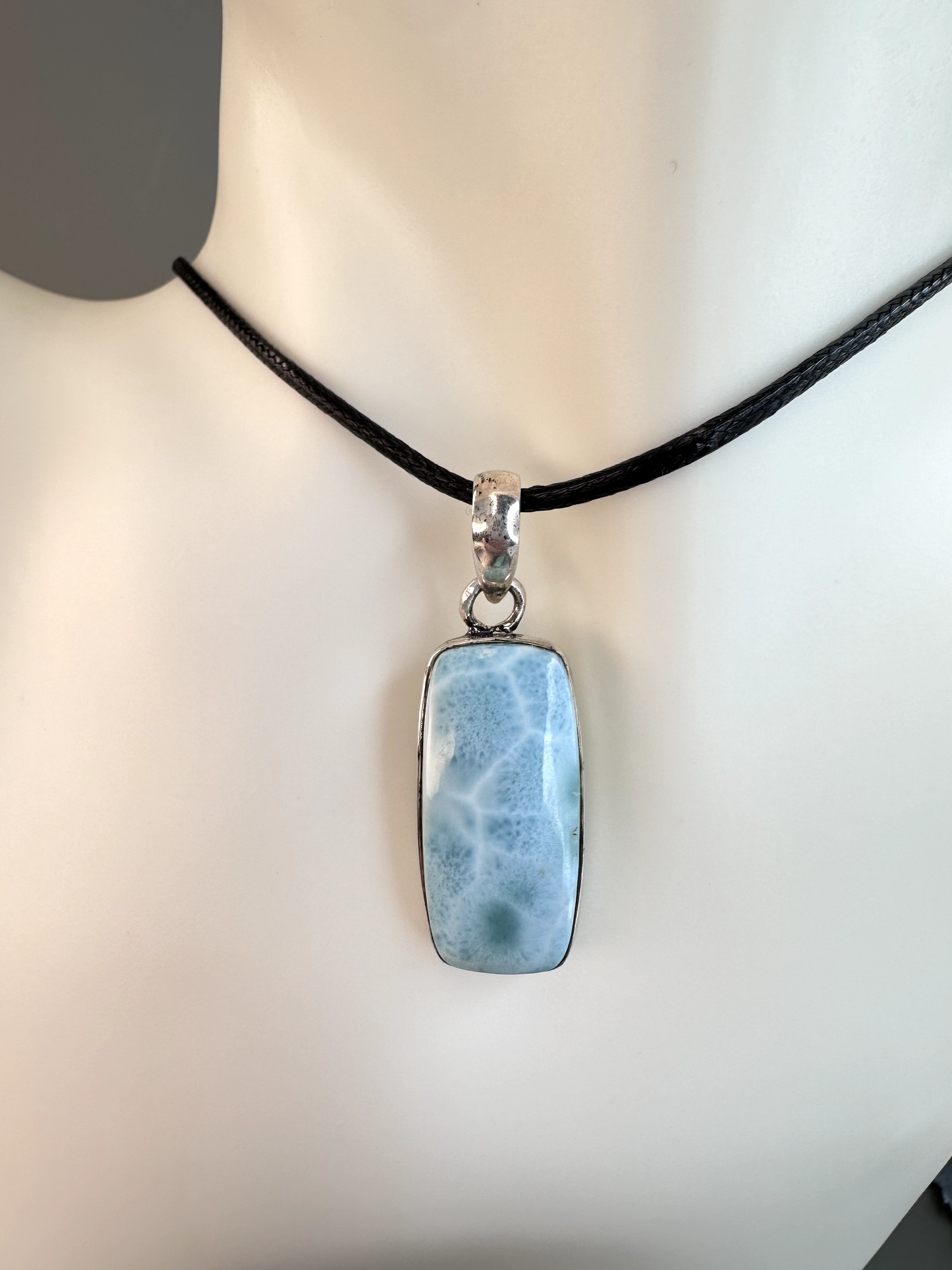 Larimar Rectangle Pendants | S925 *RARE*