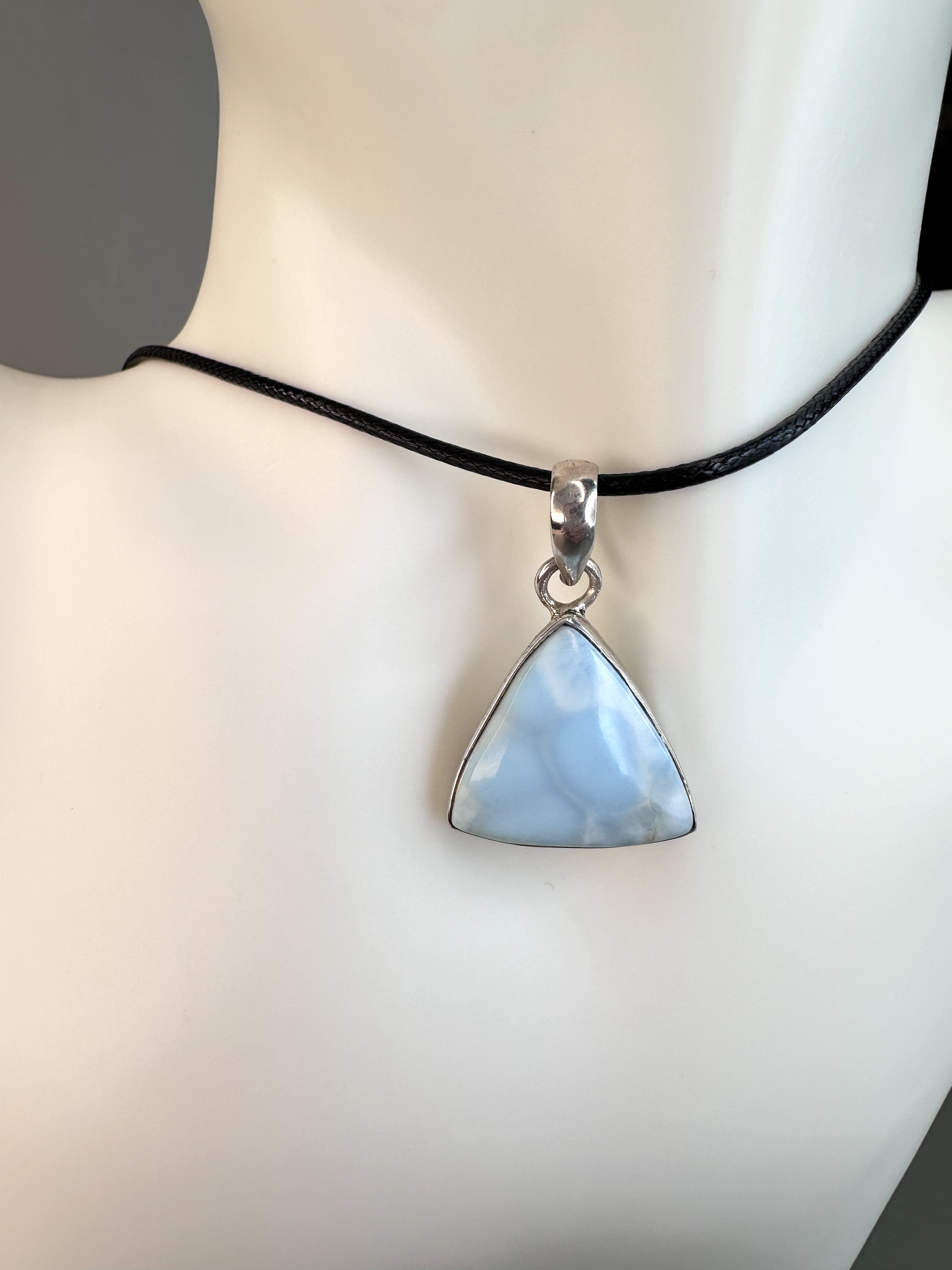 Larimar Triangle Pendant | S925 *RARE*