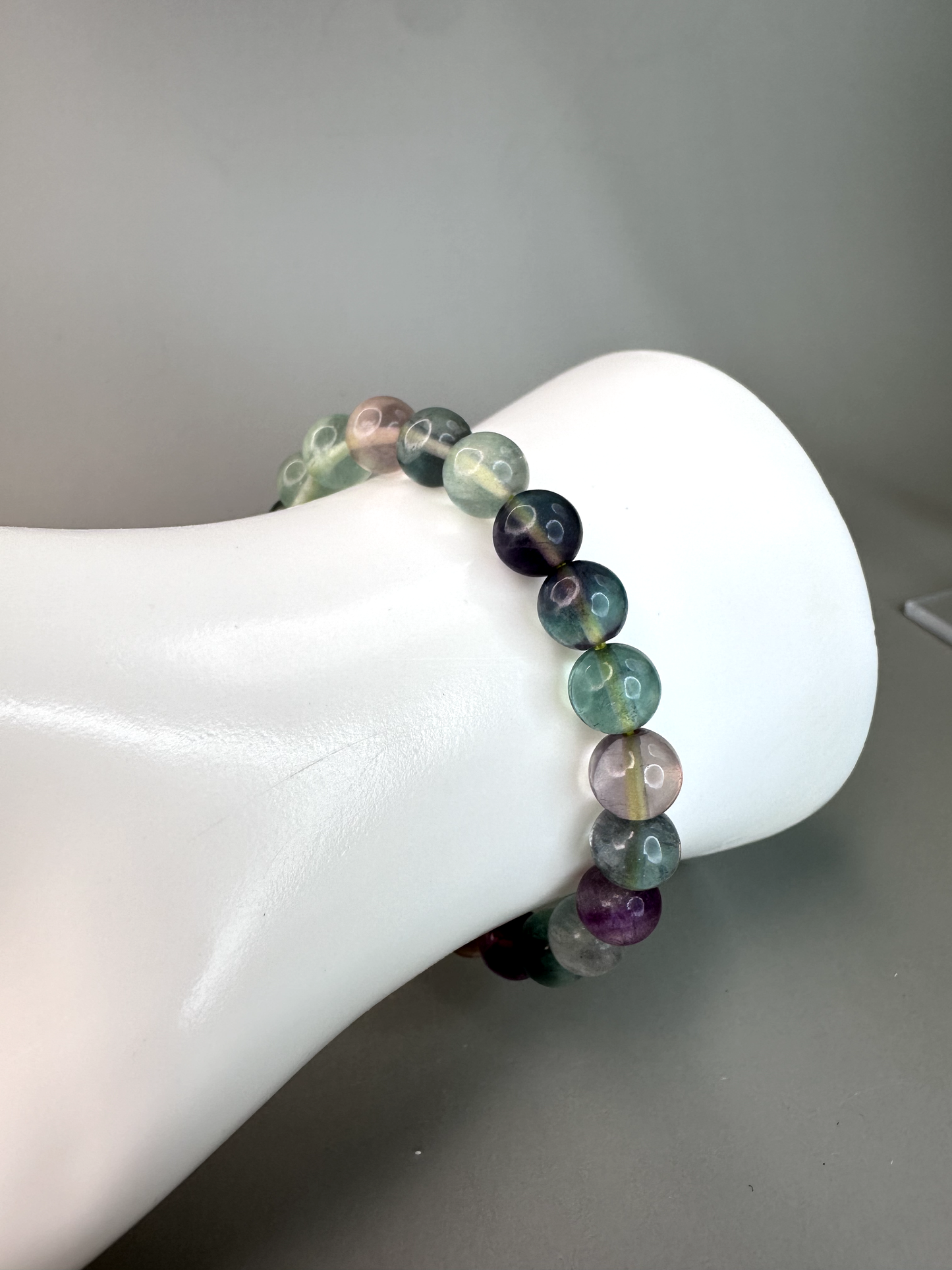 8mm Rainbow Fluorite Bracelet (High Quality)