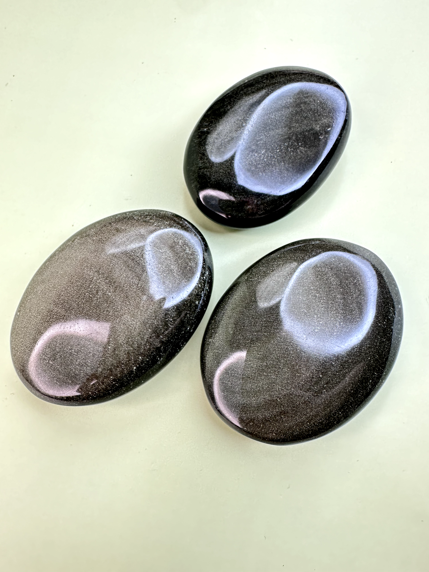 Golden Sheen Obsidian Palms | Flashy