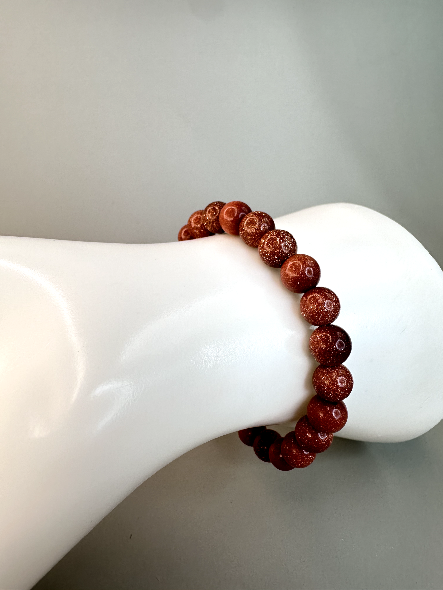 8mm Gold Sandstone Bracelet