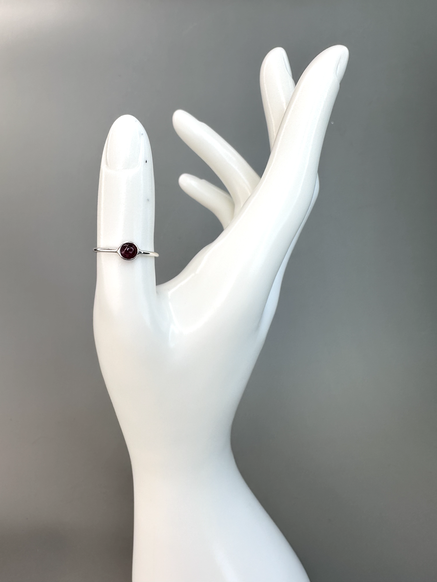 Pink Tourmaline S925 Ring | Size 8