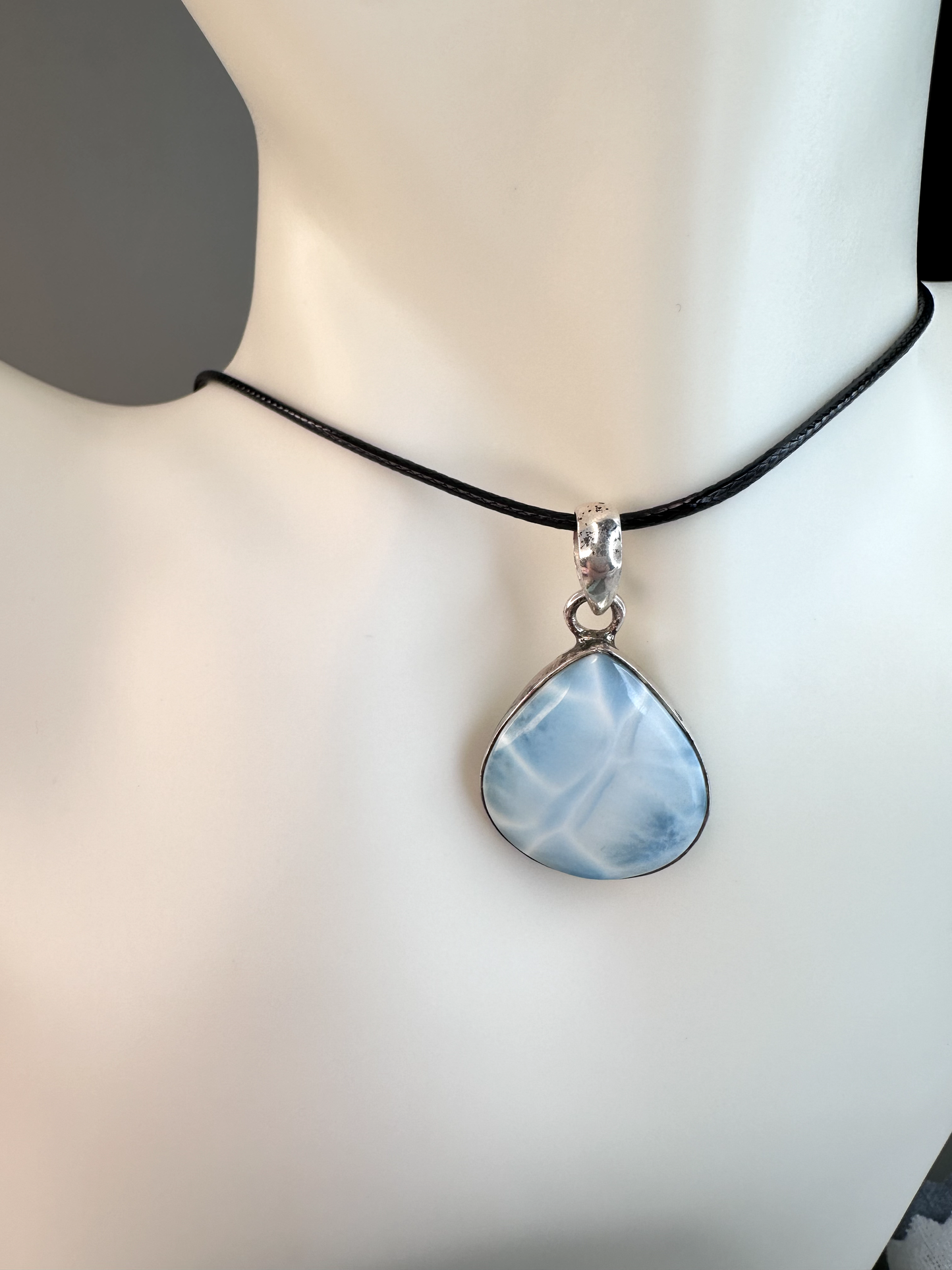 Larimar Teardrop Pendants | S925 *RARE*