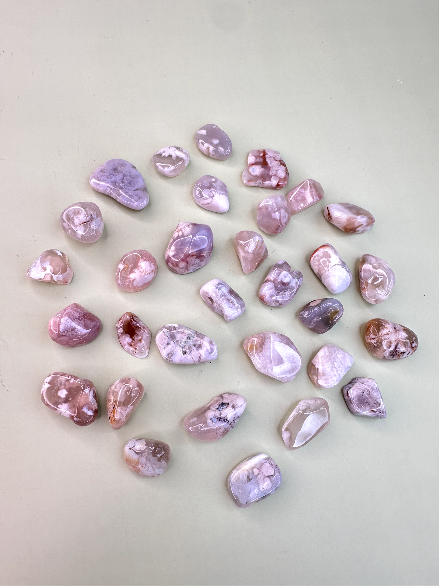 Mini Flower Agate Tumbles