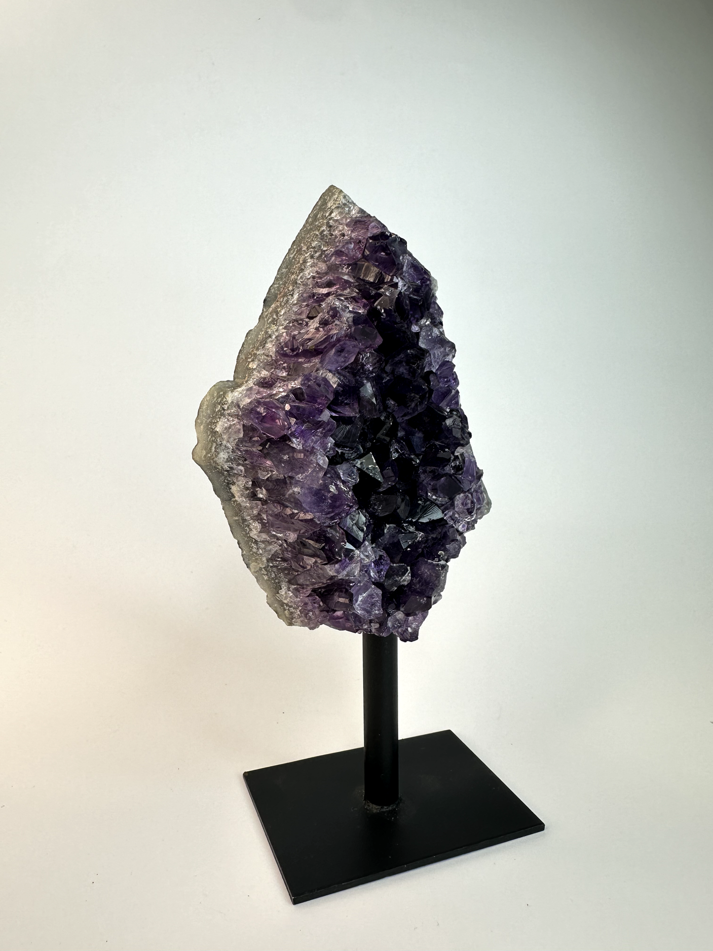 Amethyst on Metal Stand