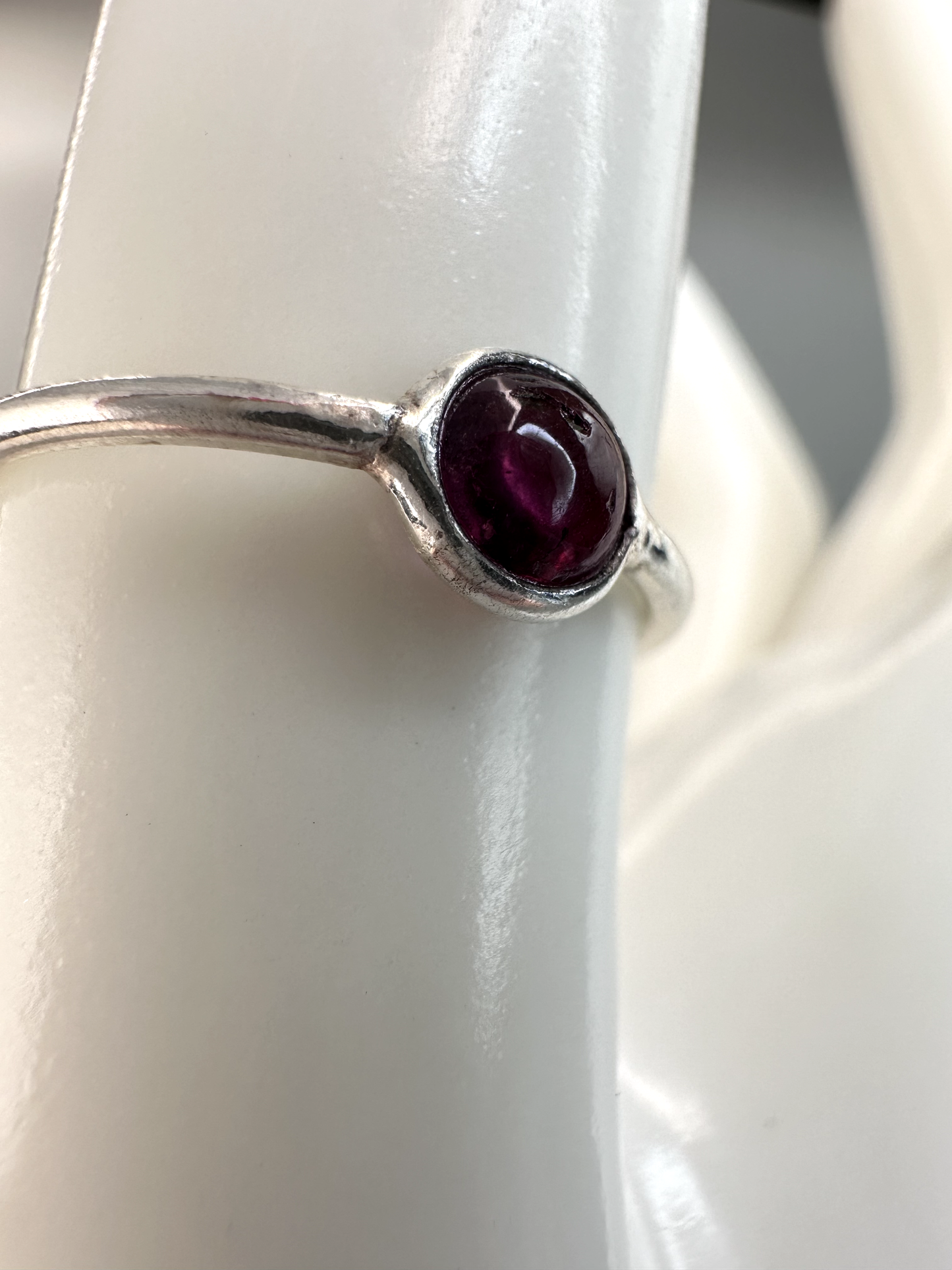 Pink Tourmaline S925 Ring | Size 8