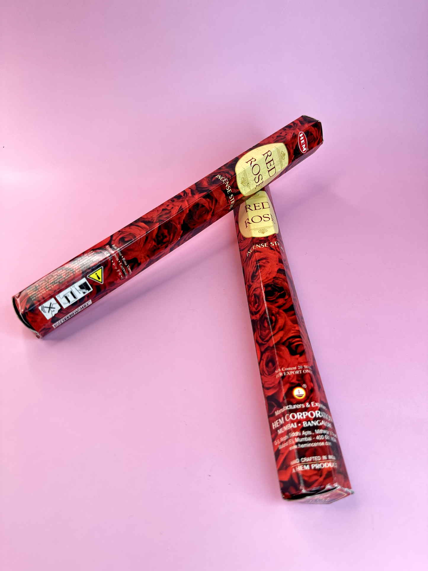 Red Rose Incense Pack (20 sticks)