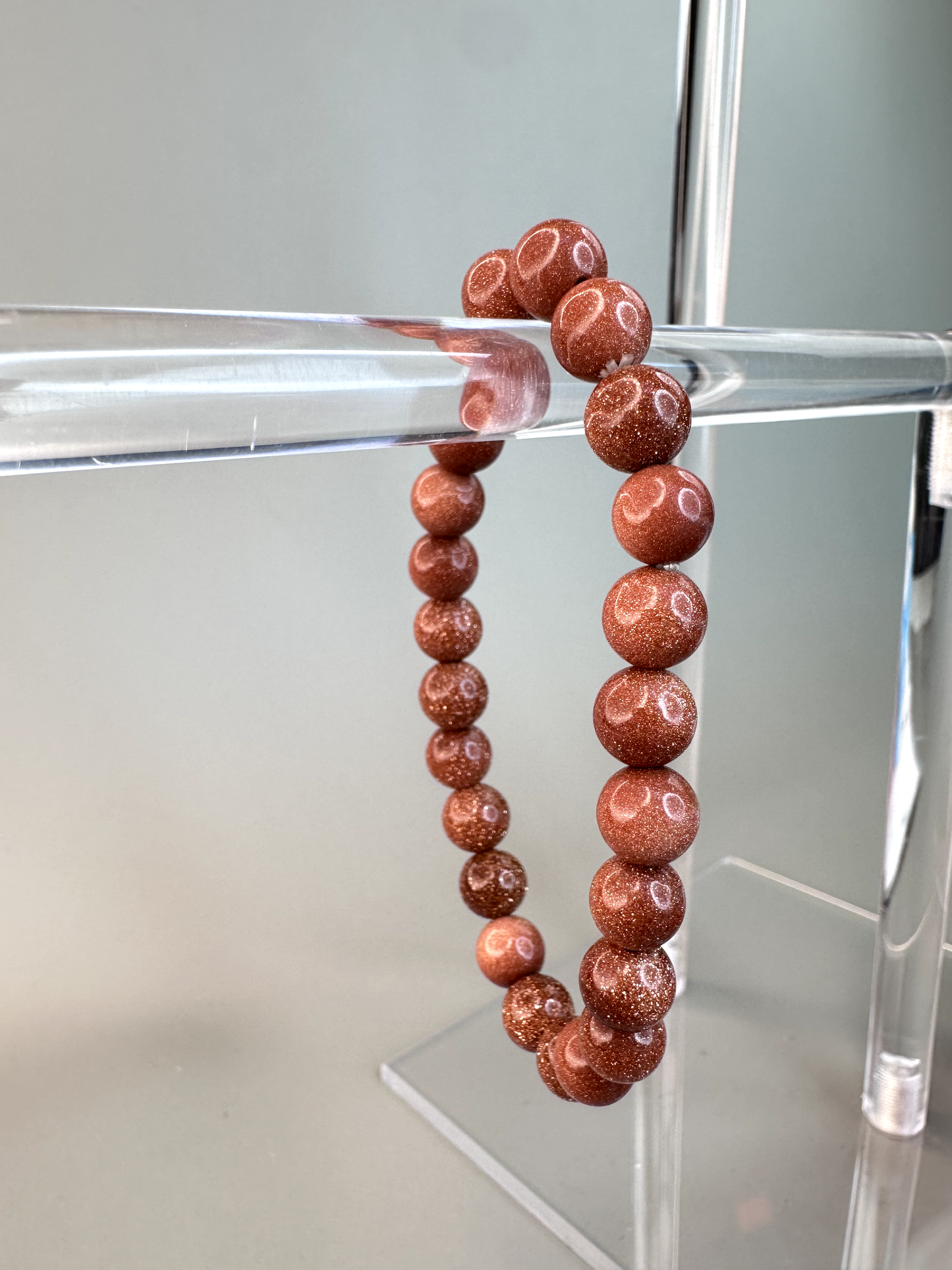 8mm Gold Sandstone Bracelet