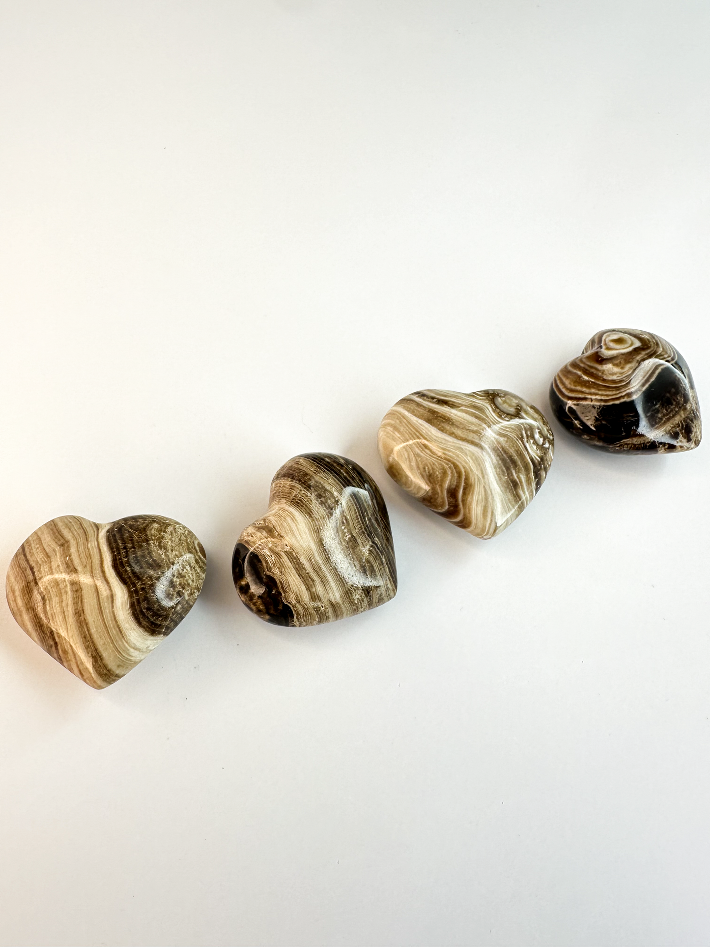 Chocolate Calcite Hearts