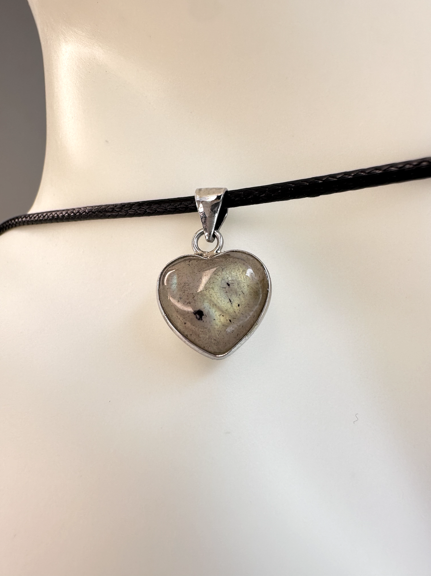 Double Sided Labradorite Heart Pendants | S925 | Flashy