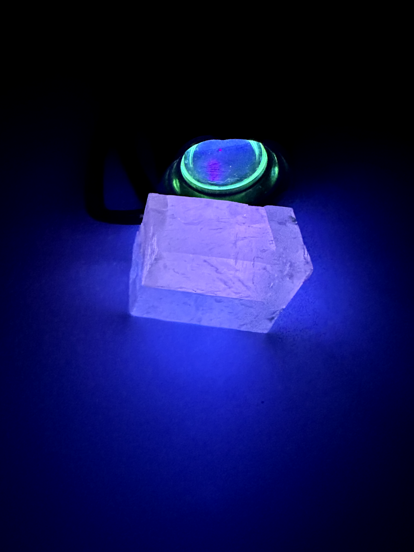 Pink Optical Calcite Free Forms (UV Reactive)