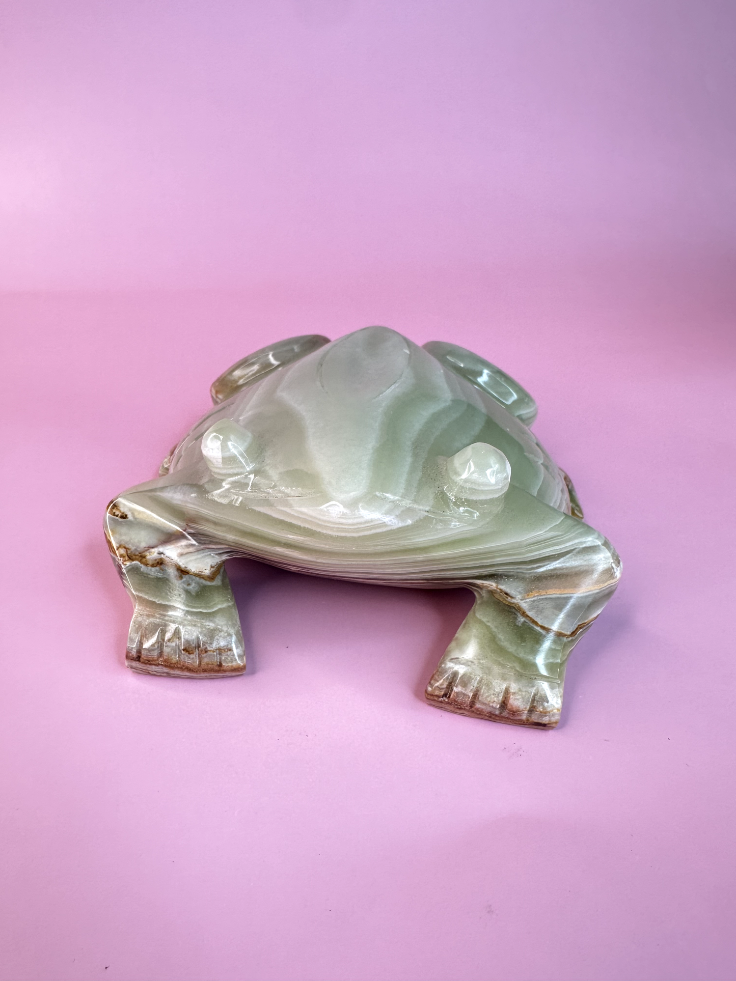 Large Green Onyx Frog | Statement