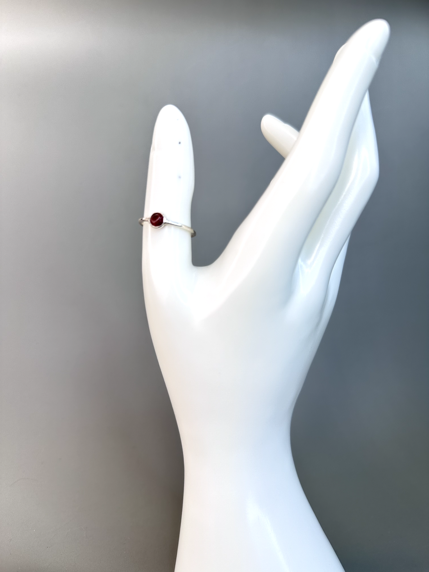 Pink Tourmaline S925 Ring | Size 8