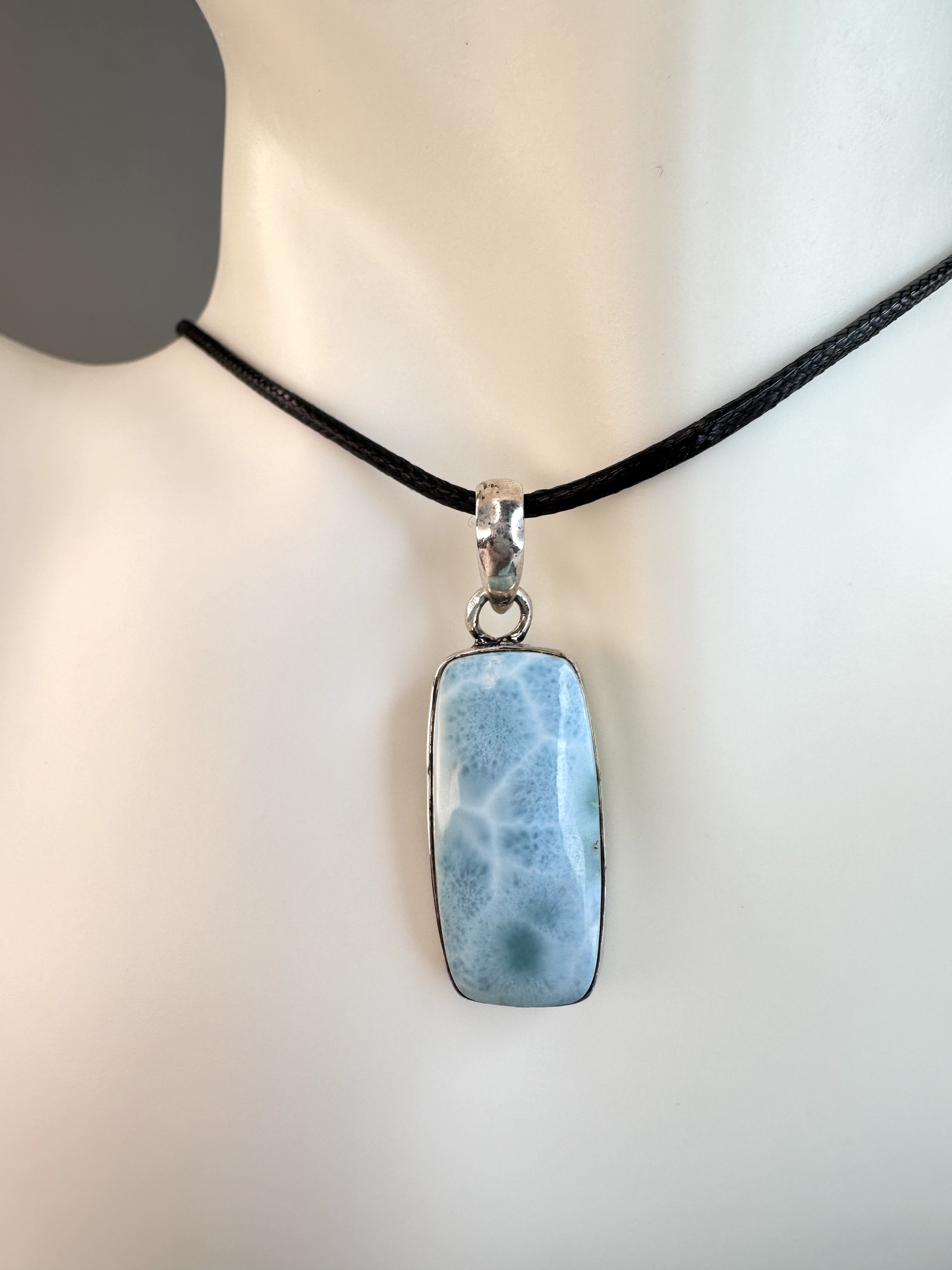 Larimar Rectangle Pendants | S925 *RARE*