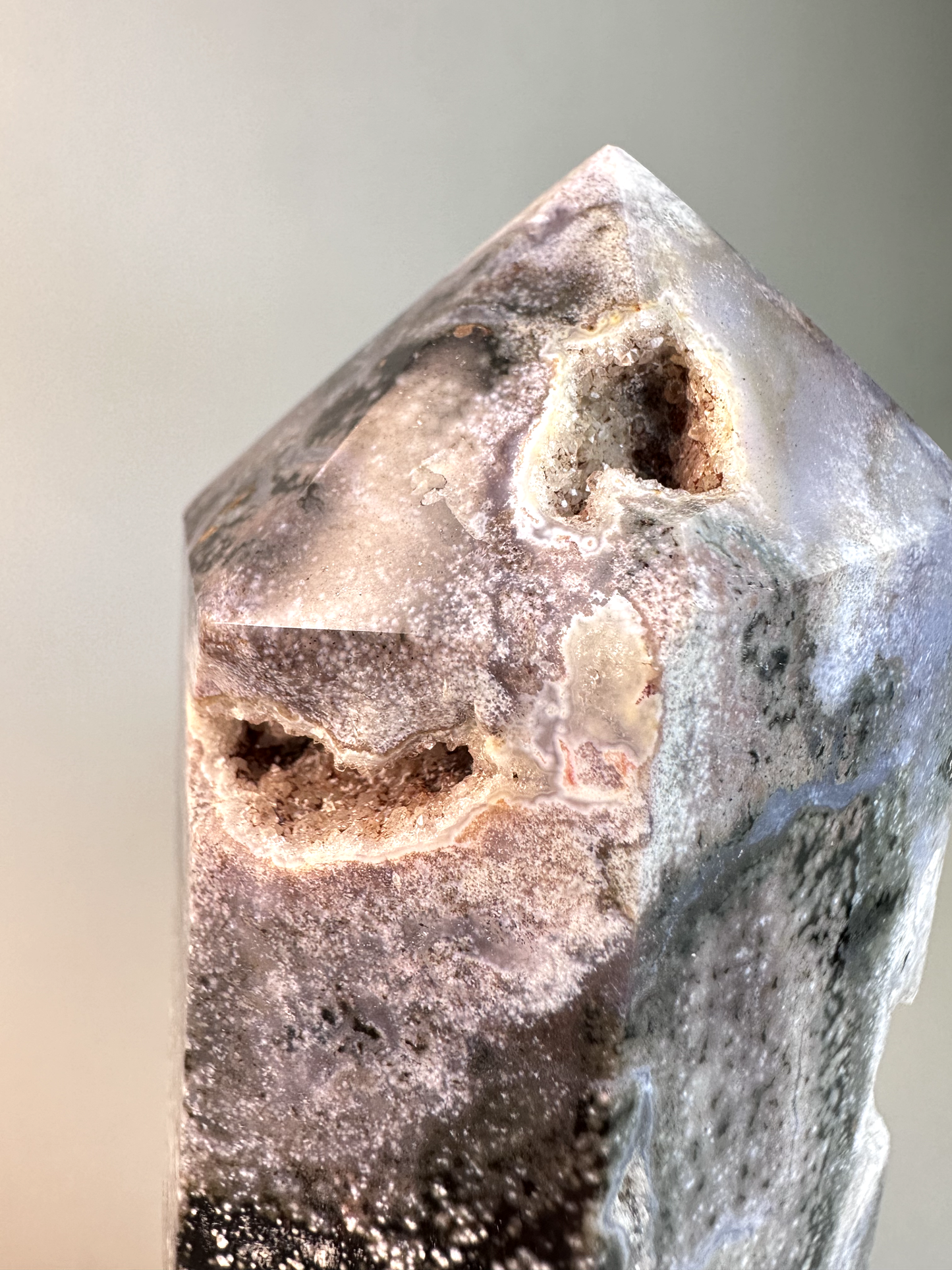 XL Ocean Jasper Tower w/ Druzy