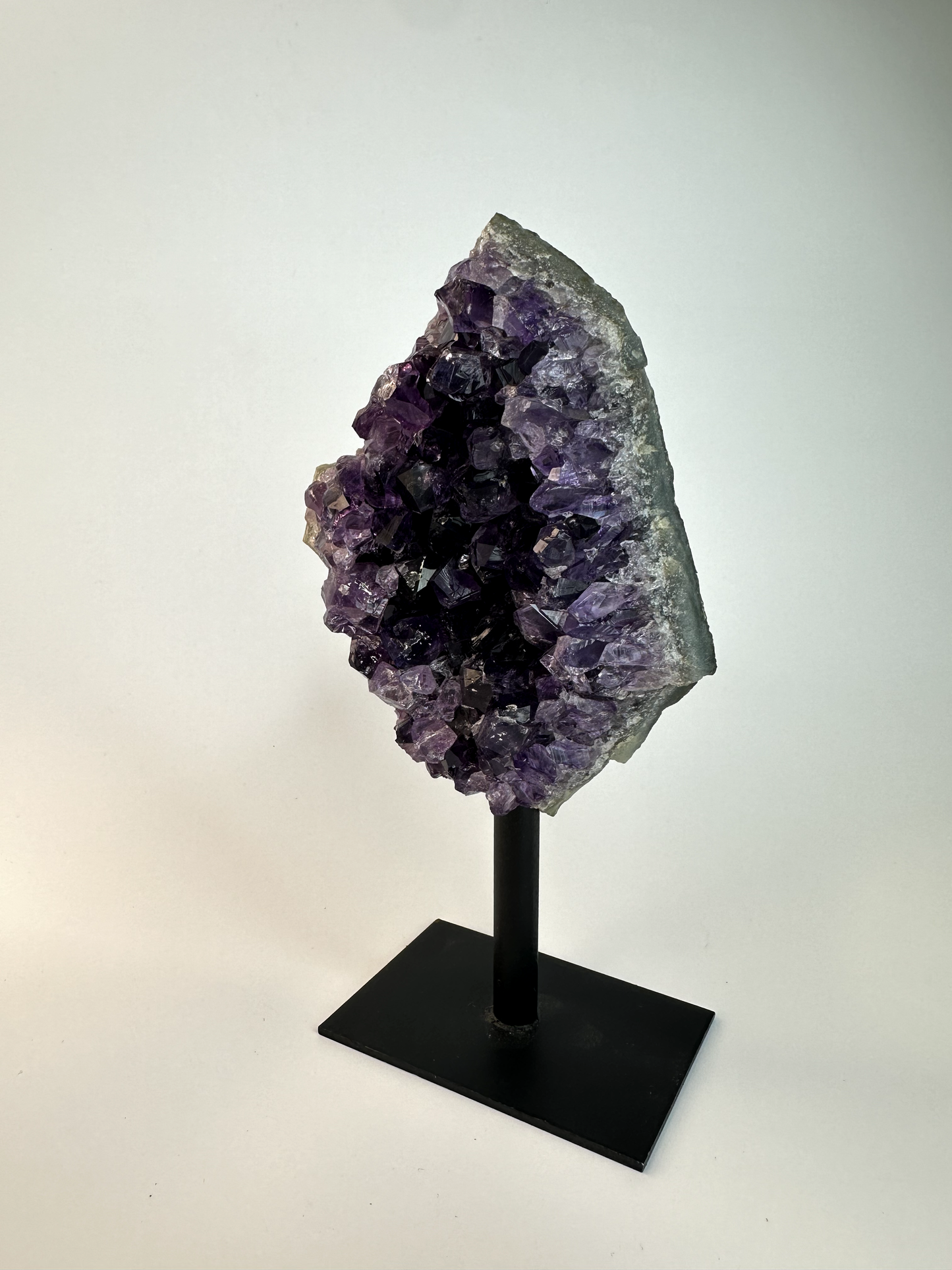 Amethyst on Metal Stand
