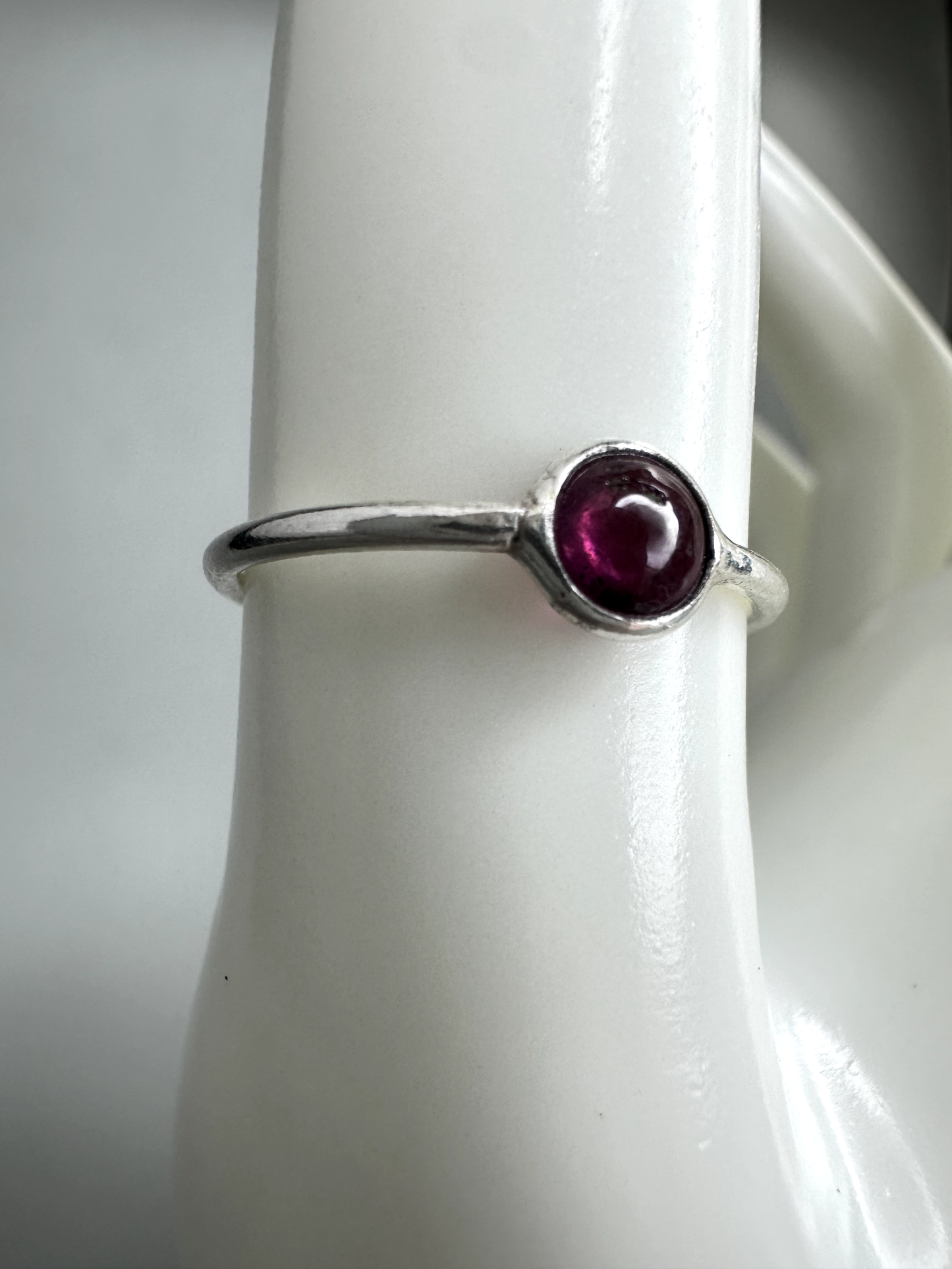 Pink Tourmaline S925 Ring | Size 8