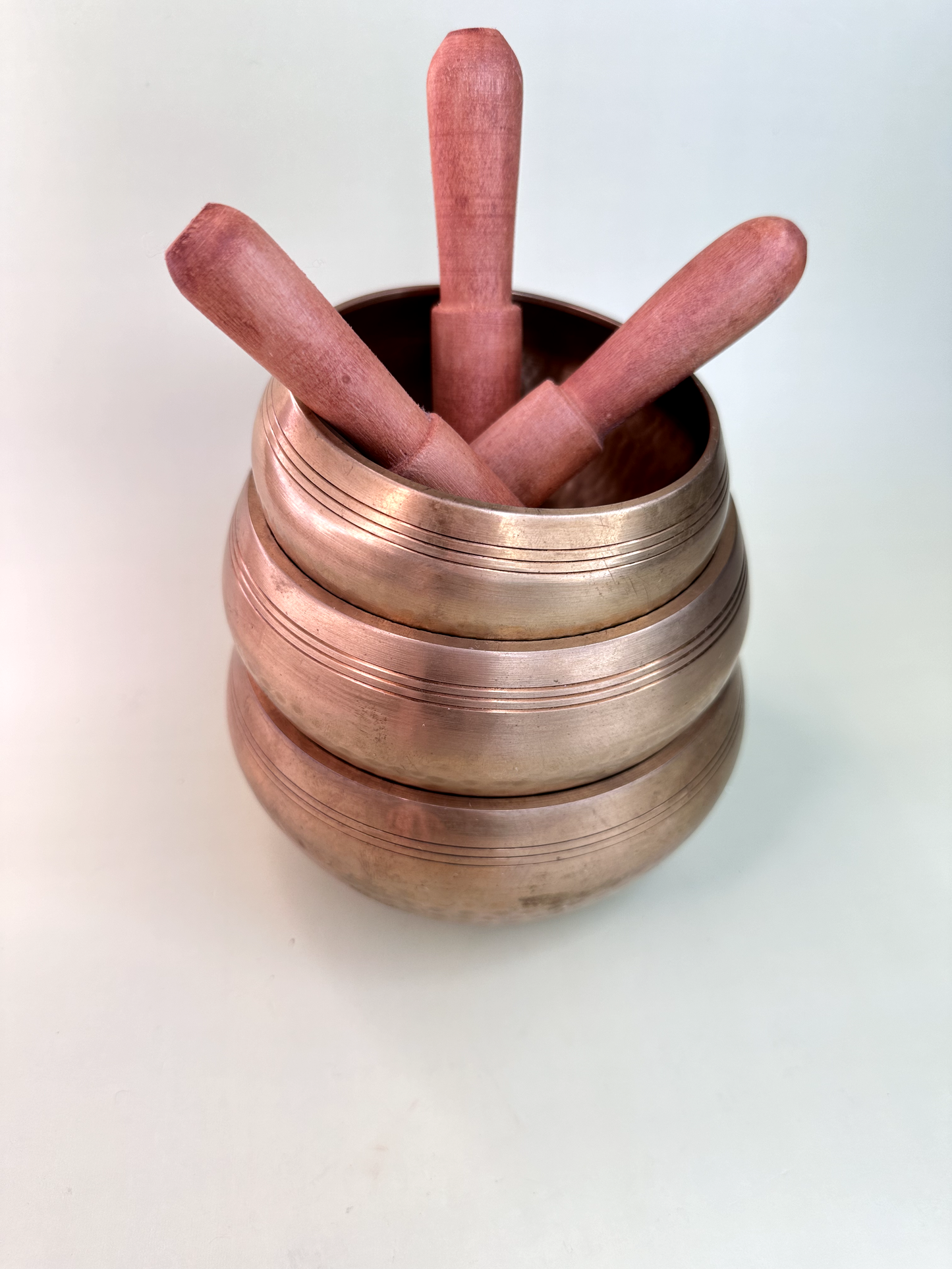 Copper Sound Bowl Set of 3