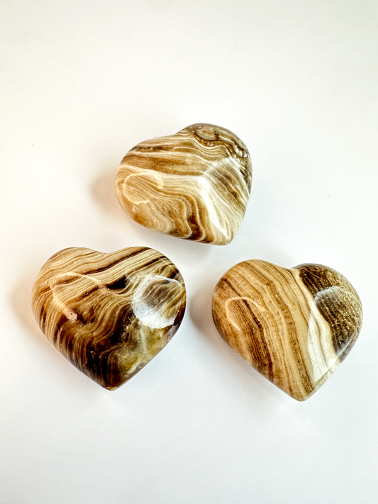 Chocolate Calcite Hearts