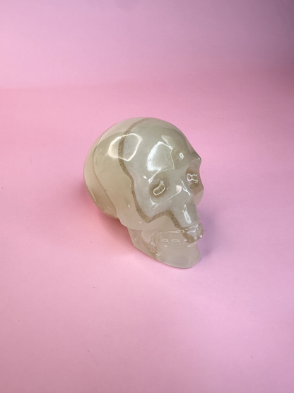 Green Onyx Skull 7