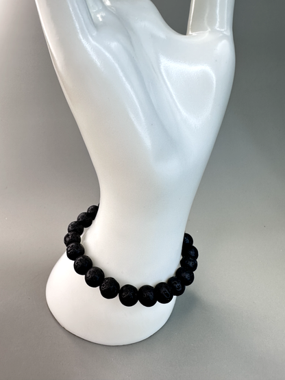 8mm Lava Stone Bracelet