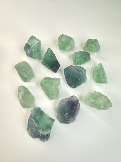 Small Raw Green Fluorite