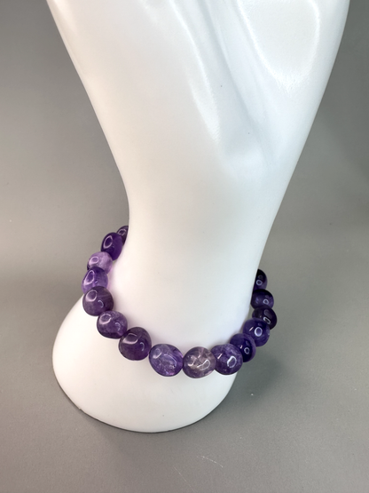 7mm Amethyst Nugget Bracelet