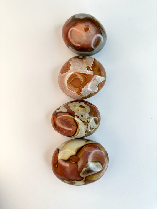 Polychrome Jasper Palm Stones