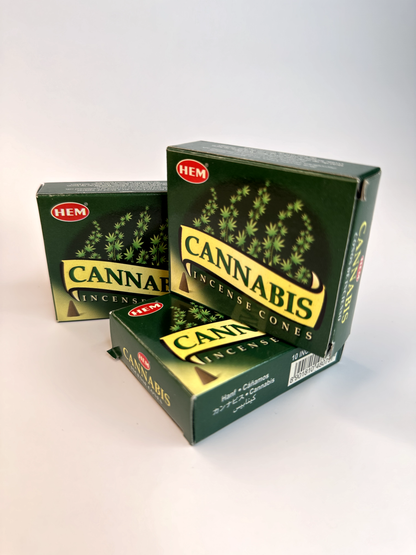 Cannabis Incense Cones (10 Pack) *NO THC or CBD*