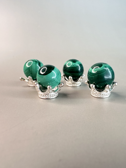 Mini Malachite Spheres