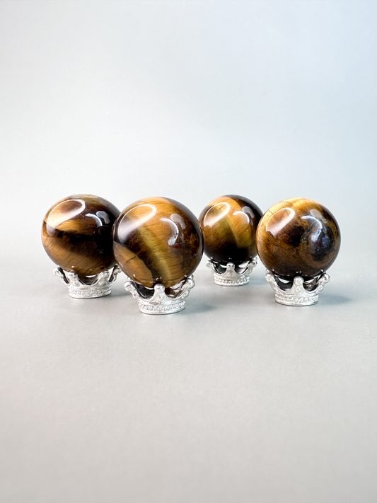 Tigers Eye Sphere | Flashy