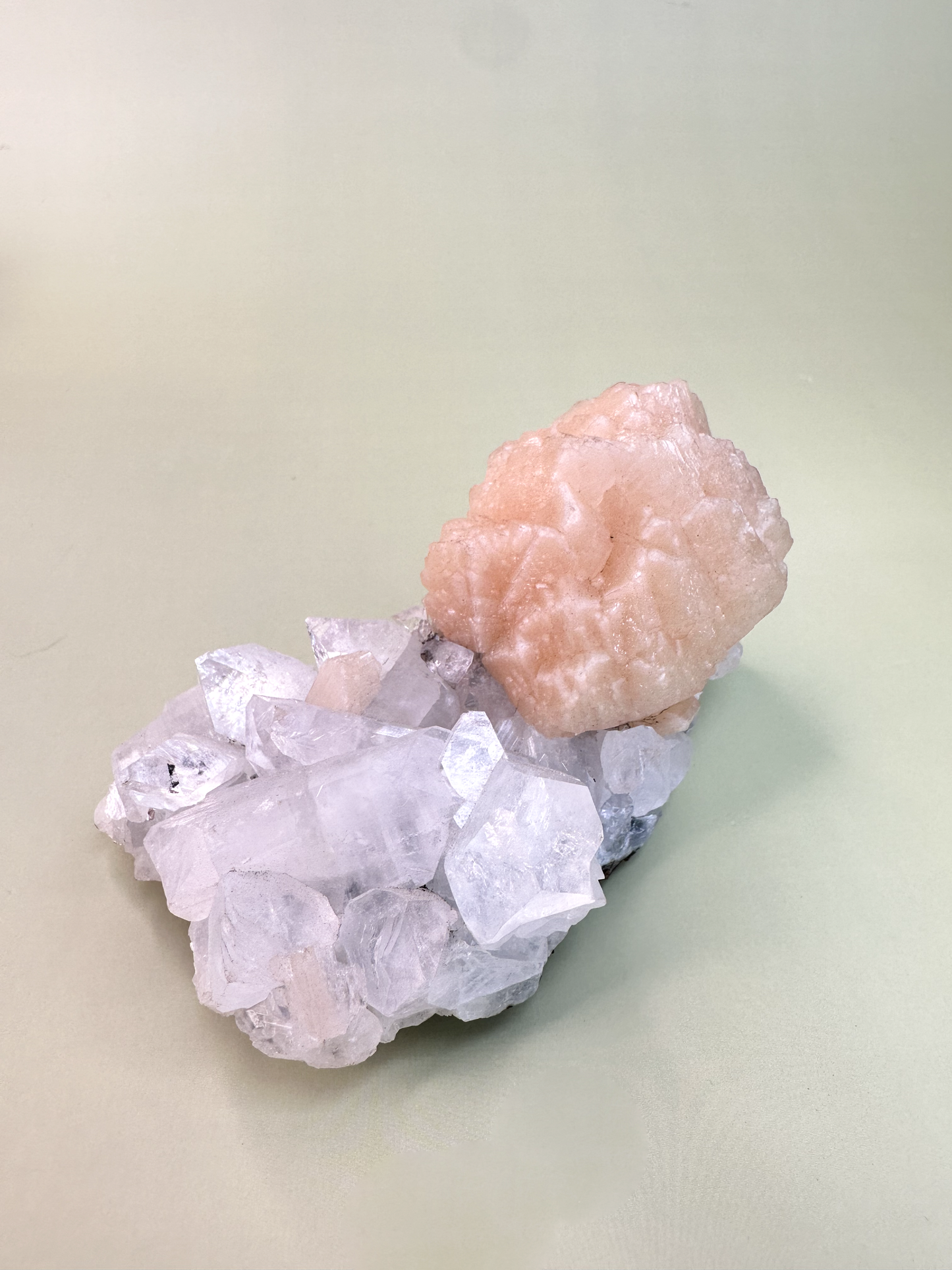 Raw Apophyllite Cluster with Stilbite MED