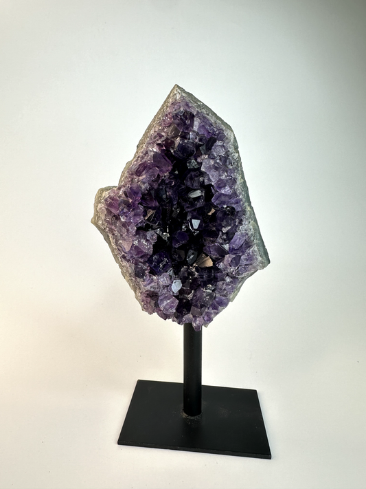 Amethyst on Metal Stand