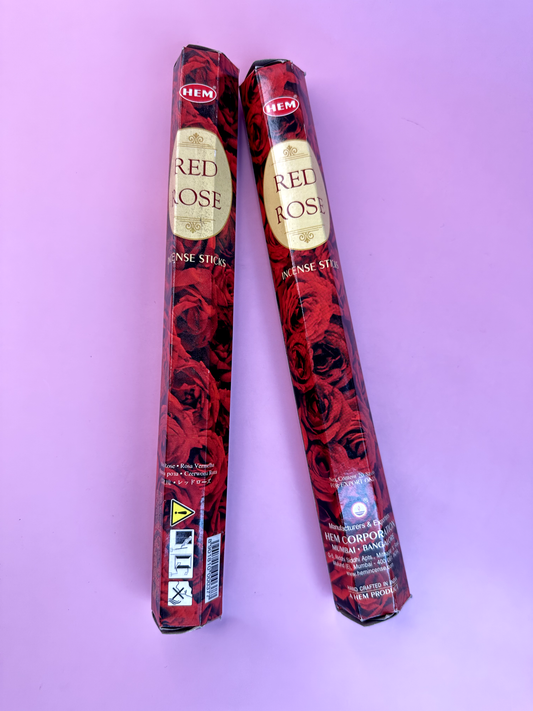 Red Rose Incense Pack (20 sticks)