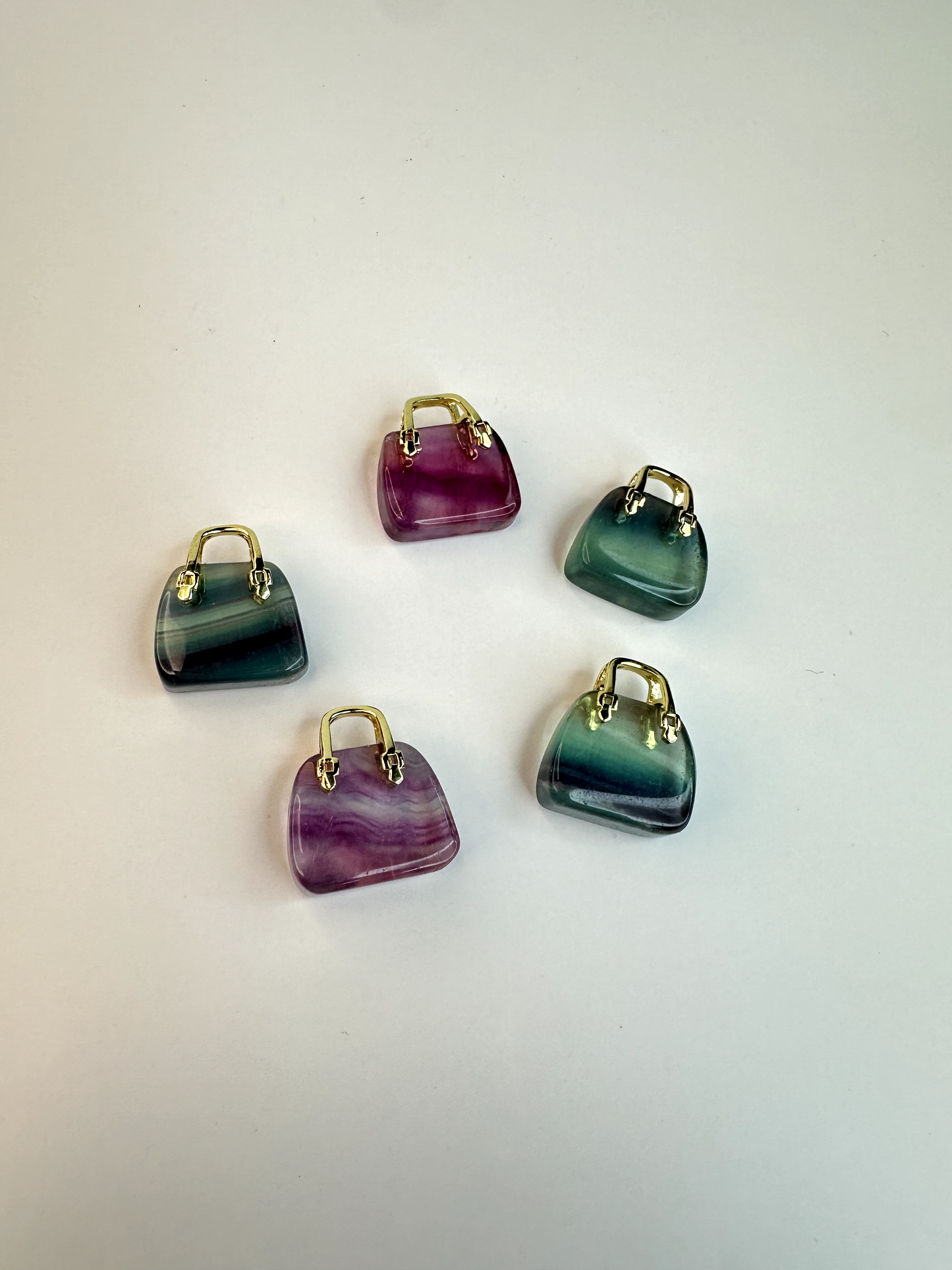 Fluorite Purse (Gold)