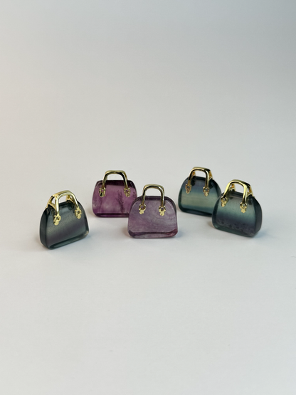 Fluorite Purse (Gold)