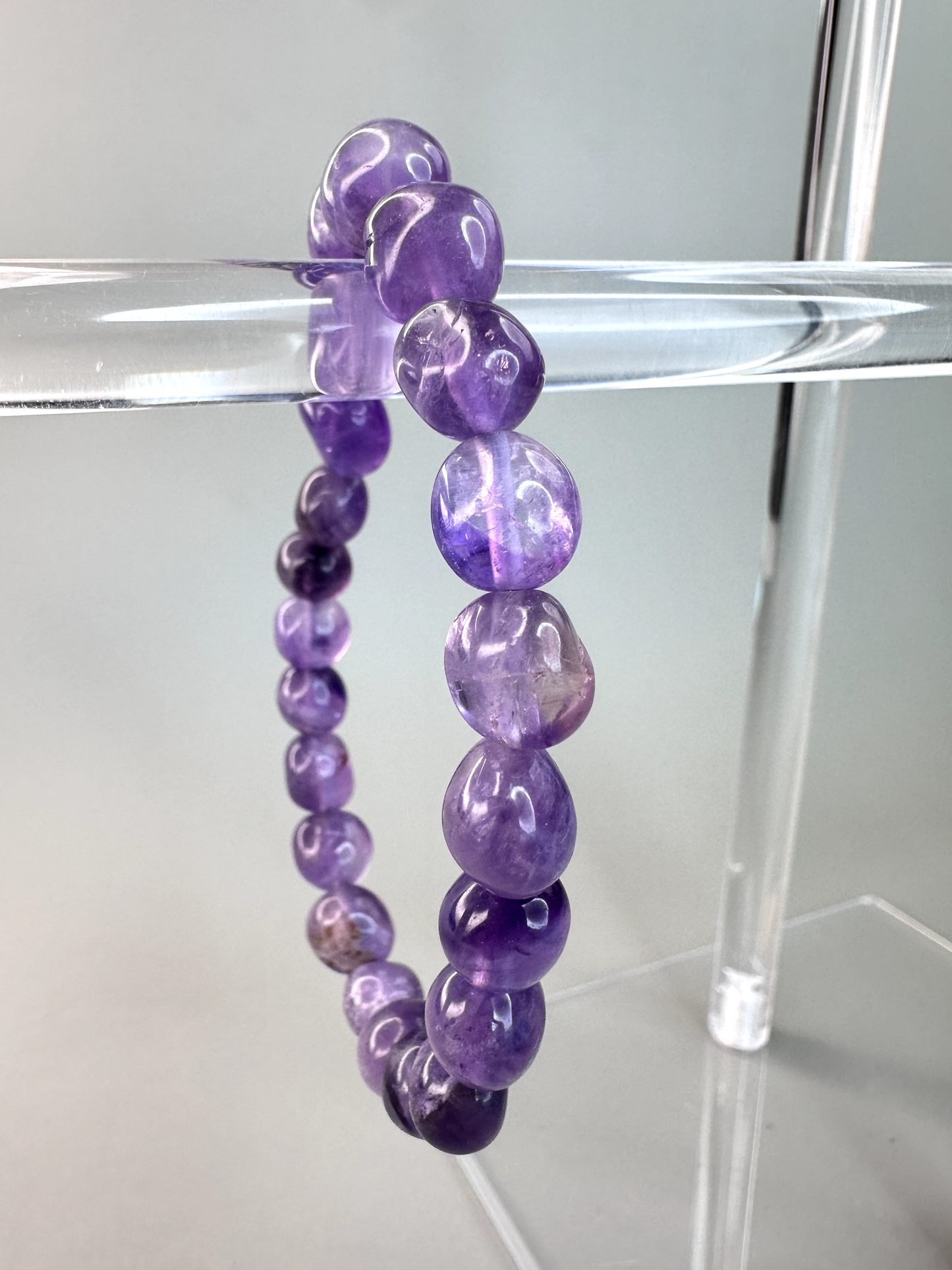 7mm Amethyst Nugget Bracelet