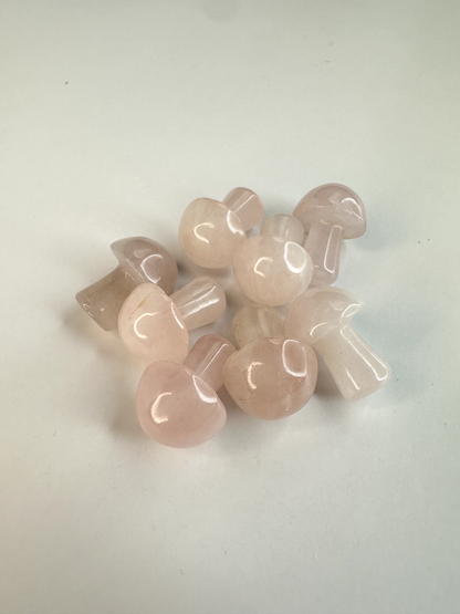 Mini Rose Quartz Mushroom