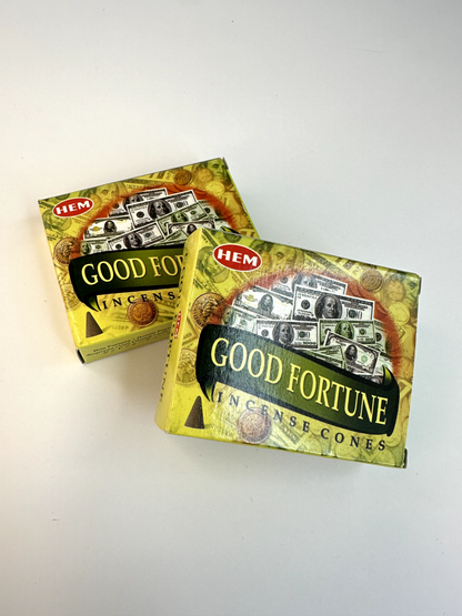 Good Fortune Incense Cones (10 Pack)