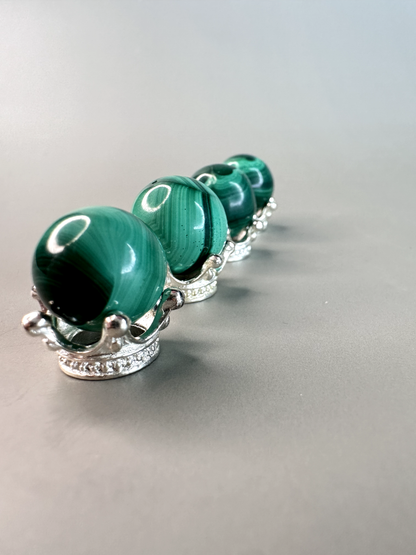 Mini Malachite Spheres