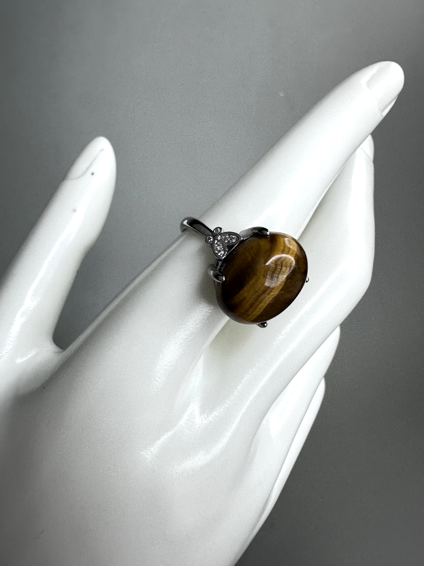 Tigers Eye Ring  | Adjustable | S925