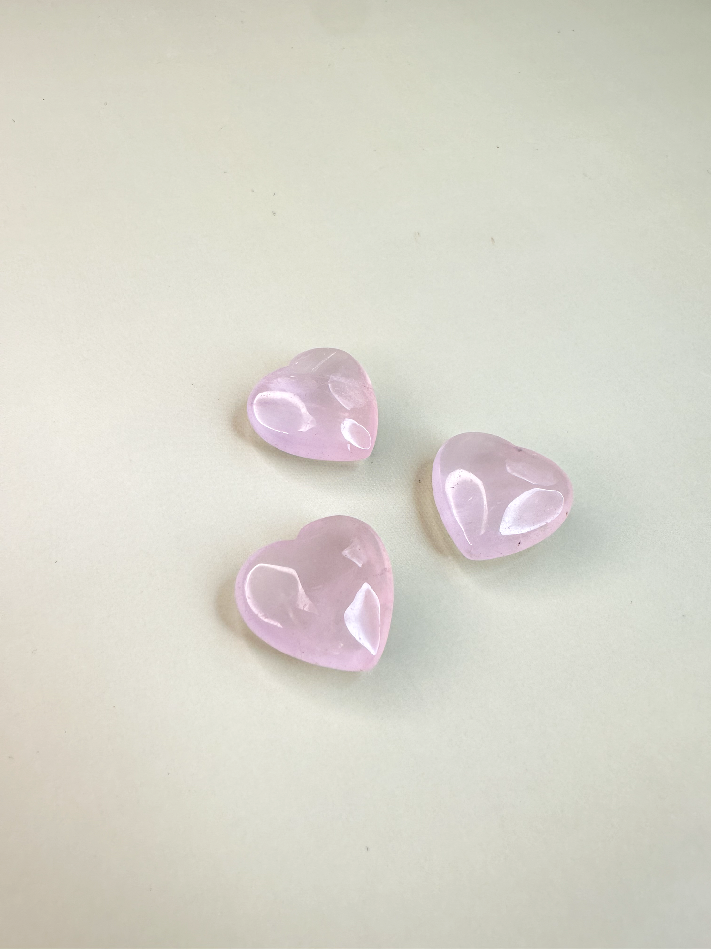 Rose Quartz Hearts *MINI* (Slight Imperfections)